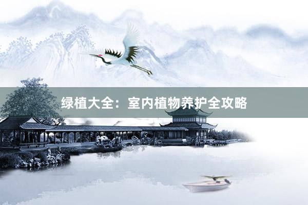 绿植大全：室内植物养护全攻略